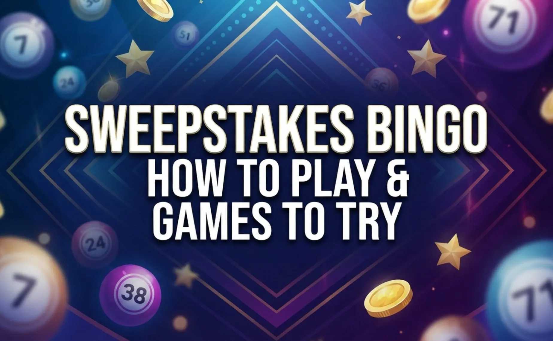 how to play sweepstakes bingo
