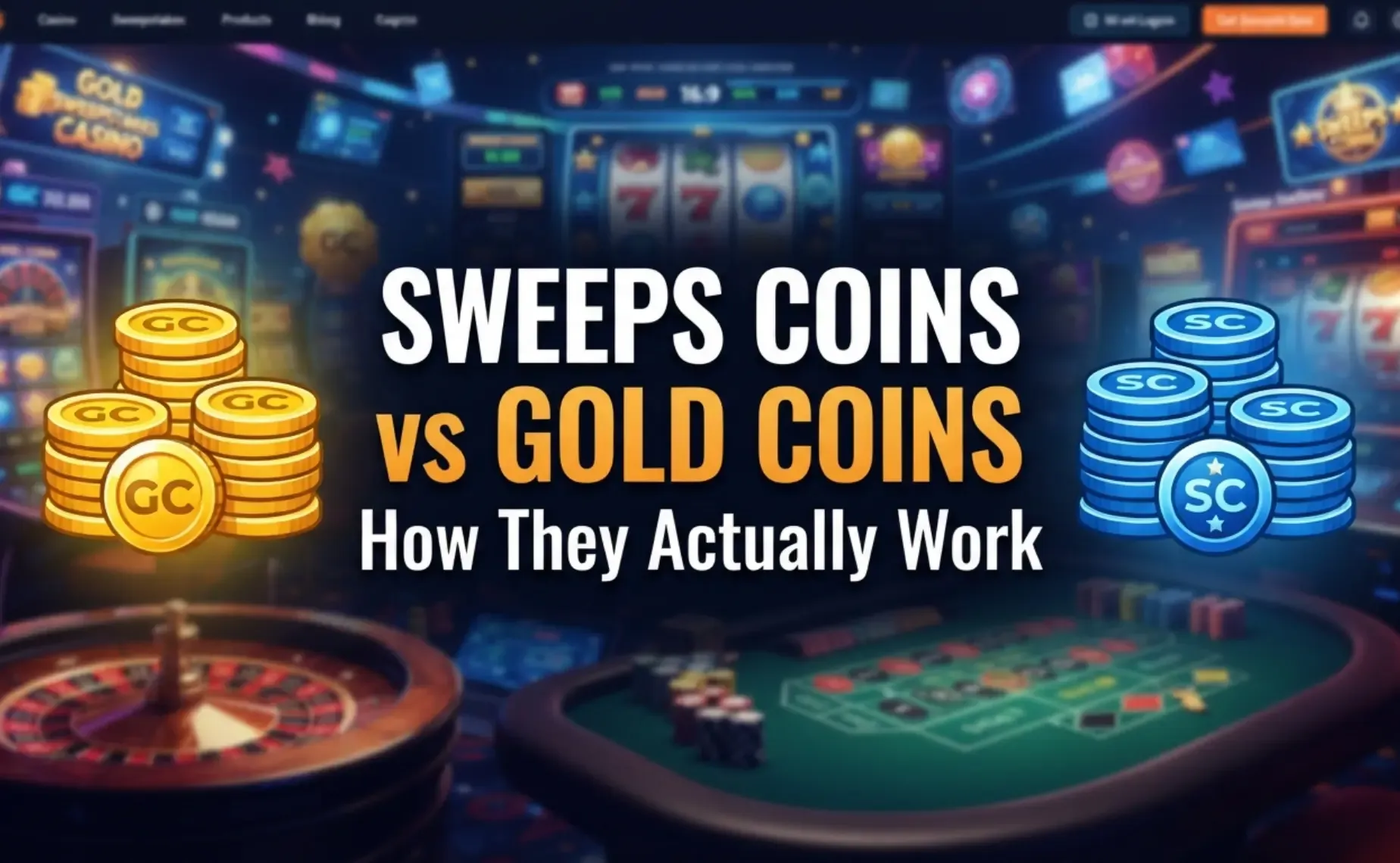 Sweeps coins vs Gold coins: How They Actually Work
