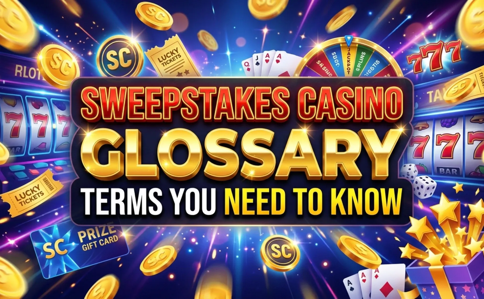 sweepstakes casino glossary